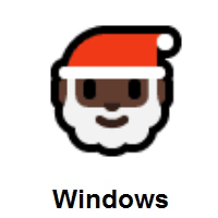 Santa Claus: Dark Skin Tone on Microsoft Windows