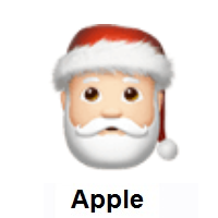 Santa Claus: Light Skin Tone on Apple iOS