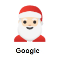 Santa Claus: Light Skin Tone on Google Android