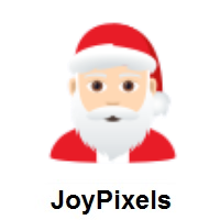 Santa Claus: Light Skin Tone on JoyPixels