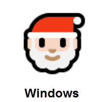 Santa Claus: Light Skin Tone on Microsoft Windows