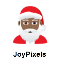 Santa Claus: Medium-Dark Skin Tone on JoyPixels