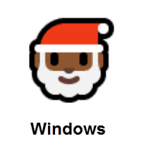 Santa Claus: Medium-Dark Skin Tone on Microsoft Windows