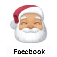 Santa Claus: Medium-Light Skin Tone on Facebook