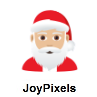 Santa Claus: Medium-Light Skin Tone on JoyPixels