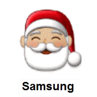Santa Claus: Medium-Light Skin Tone on Samsung