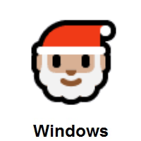 Santa Claus: Medium-Light Skin Tone on Microsoft Windows