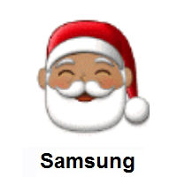 Santa Claus: Medium Skin Tone on Samsung