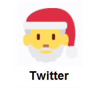 Santa Claus on Twitter Twemoji