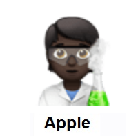 Scientist: Dark Skin Tone on Apple iOS