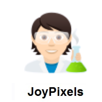 Scientist: Light Skin Tone on JoyPixels