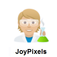 Scientist: Medium-Light Skin Tone on JoyPixels