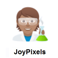 Scientist: Medium Skin Tone on JoyPixels
