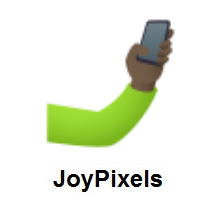 Selfie: Dark Skin Tone on JoyPixels