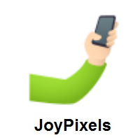 Selfie: Light Skin Tone on JoyPixels
