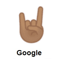 Sign of The Horns: Medium Skin Tone on Google Android
