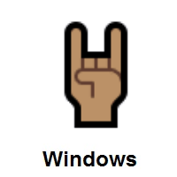 Sign of The Horns: Medium Skin Tone on Microsoft Windows