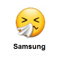 Sneezing Face on Samsung
