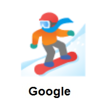Snowboarder: Dark Skin Tone on Google Android