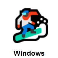 Snowboarder: Dark Skin Tone on Microsoft Windows