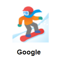 Snowboarder: Light Skin Tone on Google Android