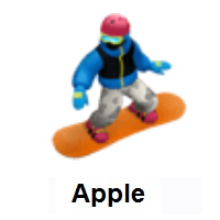 Snowboarder: Medium-Light Skin Tone on Apple iOS