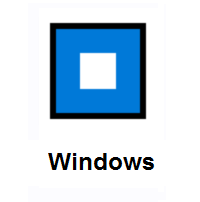 Stop Button on Microsoft Windows