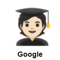 Student: Light Skin Tone on Google Android