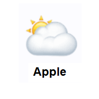 Sun Behind Large Cloud on Apple iOS