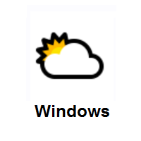 Sun Behind Large Cloud on Microsoft Windows