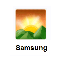 Sunrise over Mountains on Samsung