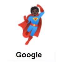 Superhero: Dark Skin Tone on Google Android