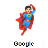 Superhero: Light Skin Tone on Google Android