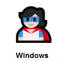 Superhero: Light Skin Tone on Microsoft Windows