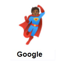 Superhero: Medium-Dark Skin Tone on Google Android