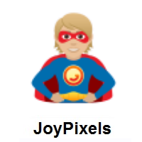 Superhero: Medium-Light Skin Tone on JoyPixels