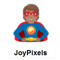 Superhero: Medium Skin Tone on JoyPixels