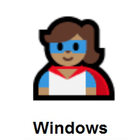 Superhero: Medium Skin Tone on Microsoft Windows