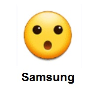 Surprised Face on Samsung