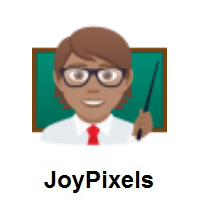 Teacher: Medium Skin Tone on JoyPixels