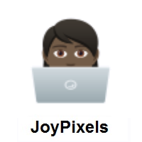Technologist: Dark Skin Tone on JoyPixels