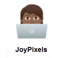 Technologist: Medium-Dark Skin Tone on JoyPixels