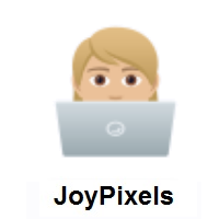 Technologist: Medium-Light Skin Tone on JoyPixels