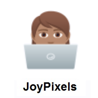 Technologist: Medium Skin Tone on JoyPixels