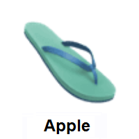 Thong Sandal on Apple iOS