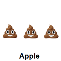 Three Times Pile of Poo on Apple iOS