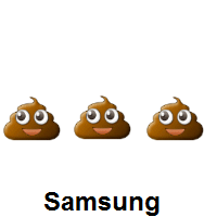 Three Times Pile of Poo on Samsung