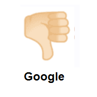 Thumbs Down: Light Skin Tone on Google Android