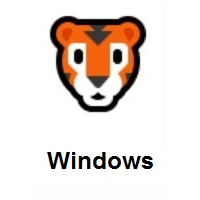 Tiger Face on Microsoft Windows
