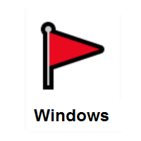 Triangular Flag on Microsoft Windows